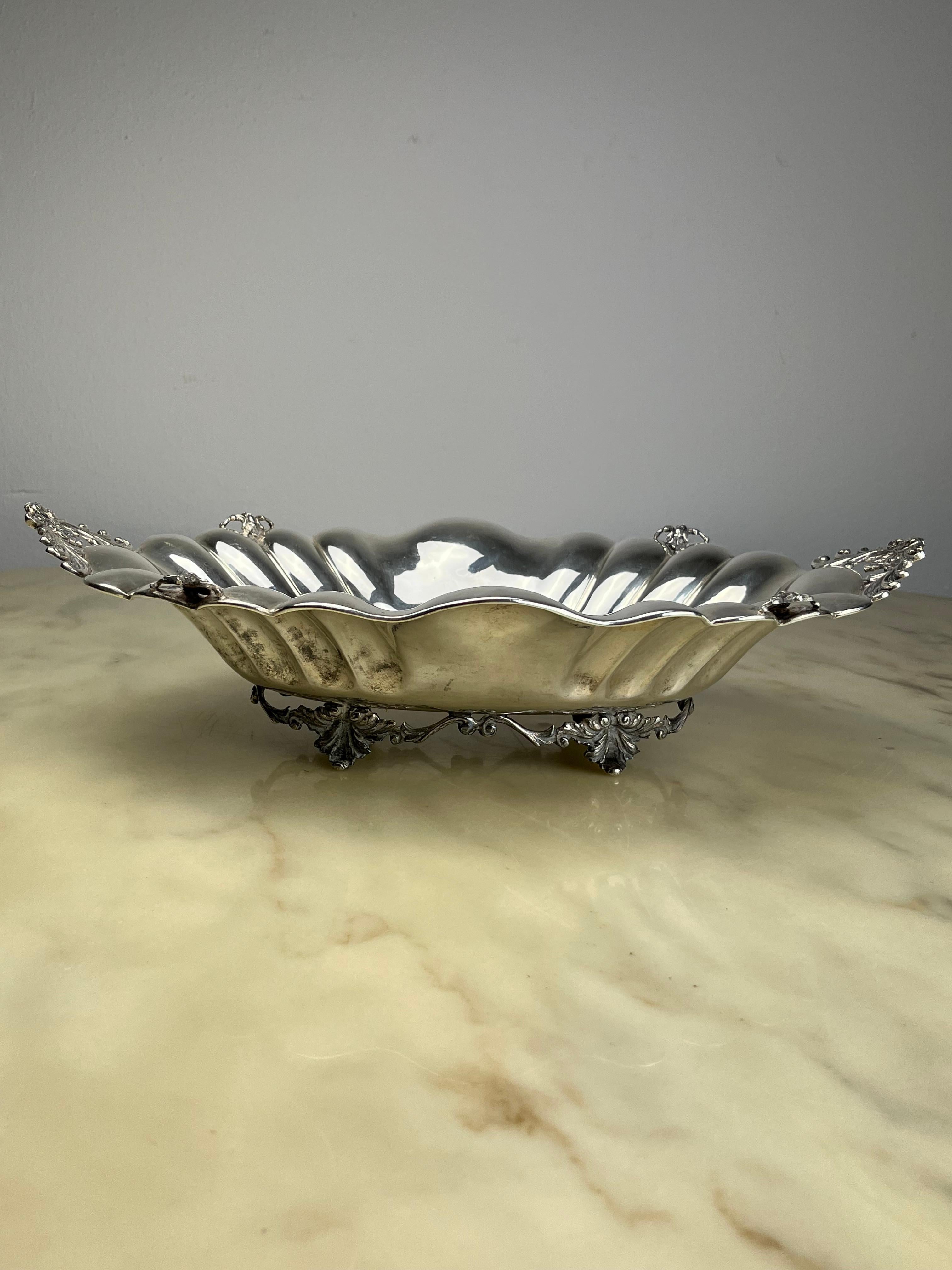 Centerpiece in 800 Silver, Italy, 1980s In Good Condition For Sale In Palermo, IT
