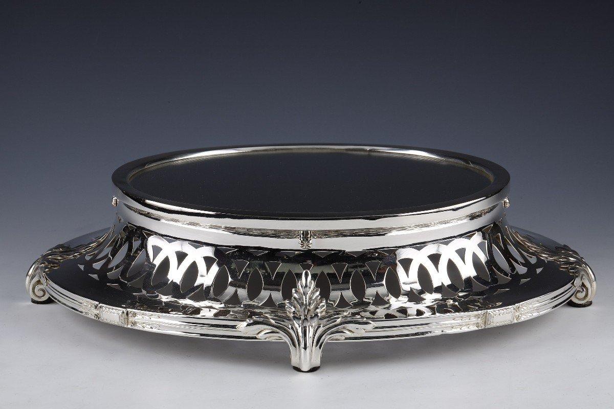 Napoleon III Centerpiece In Sterling Silver On Its Dormant Germany Late Nineteenth For Sale