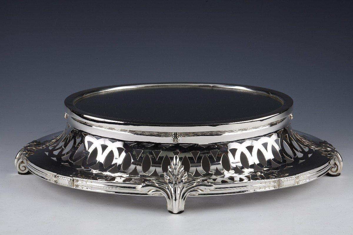 Centro De Mesa En Plata De Ley En Su Alemania Dormida Finales Del Siglo XIX Napoleón III en venta