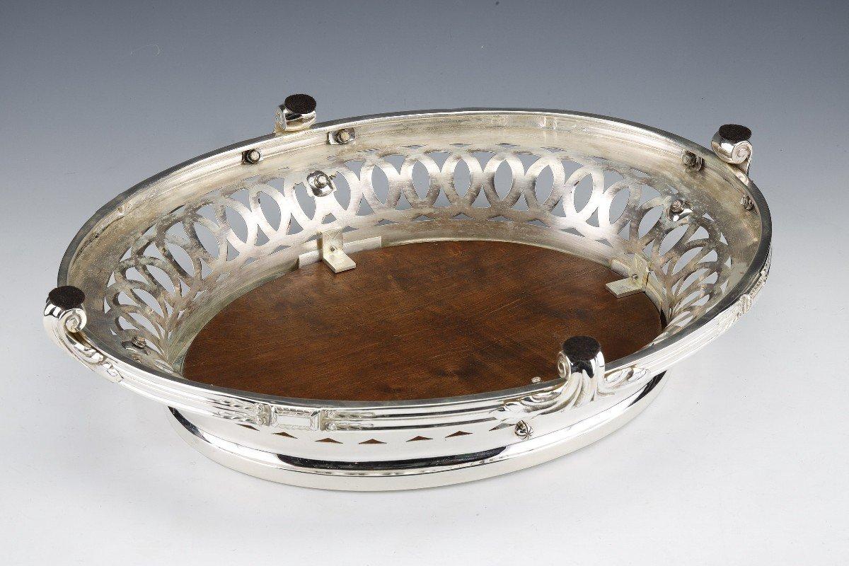 Centro De Mesa En Plata De Ley En Su Alemania Dormida Finales Del Siglo XIX en Excelente estado para la venta en SAINT-OUEN-SUR-SEINE, FR