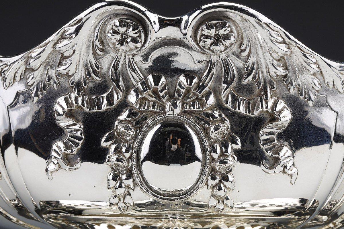 Centro De Mesa En Plata De Ley En Su Alemania Dormida Finales Del Siglo XIX siglo XIX en venta