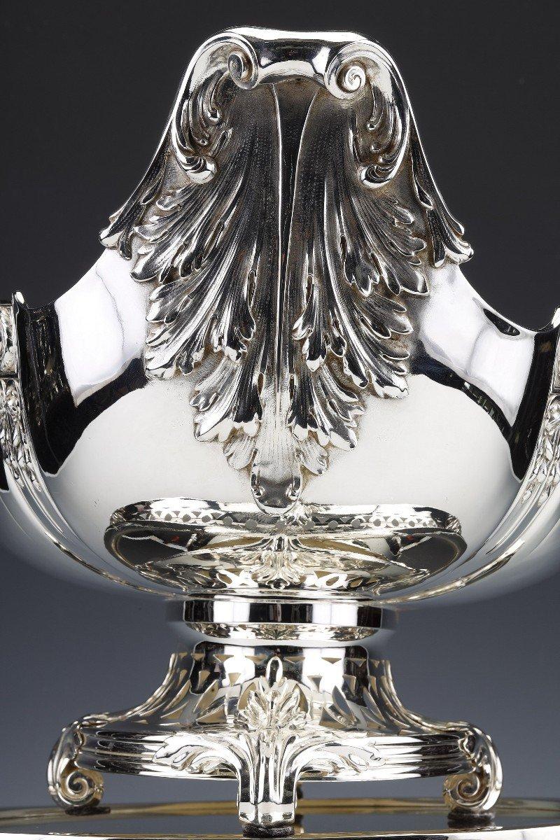 Centro De Mesa En Plata De Ley En Su Alemania Dormida Finales Del Siglo XIX en venta 2