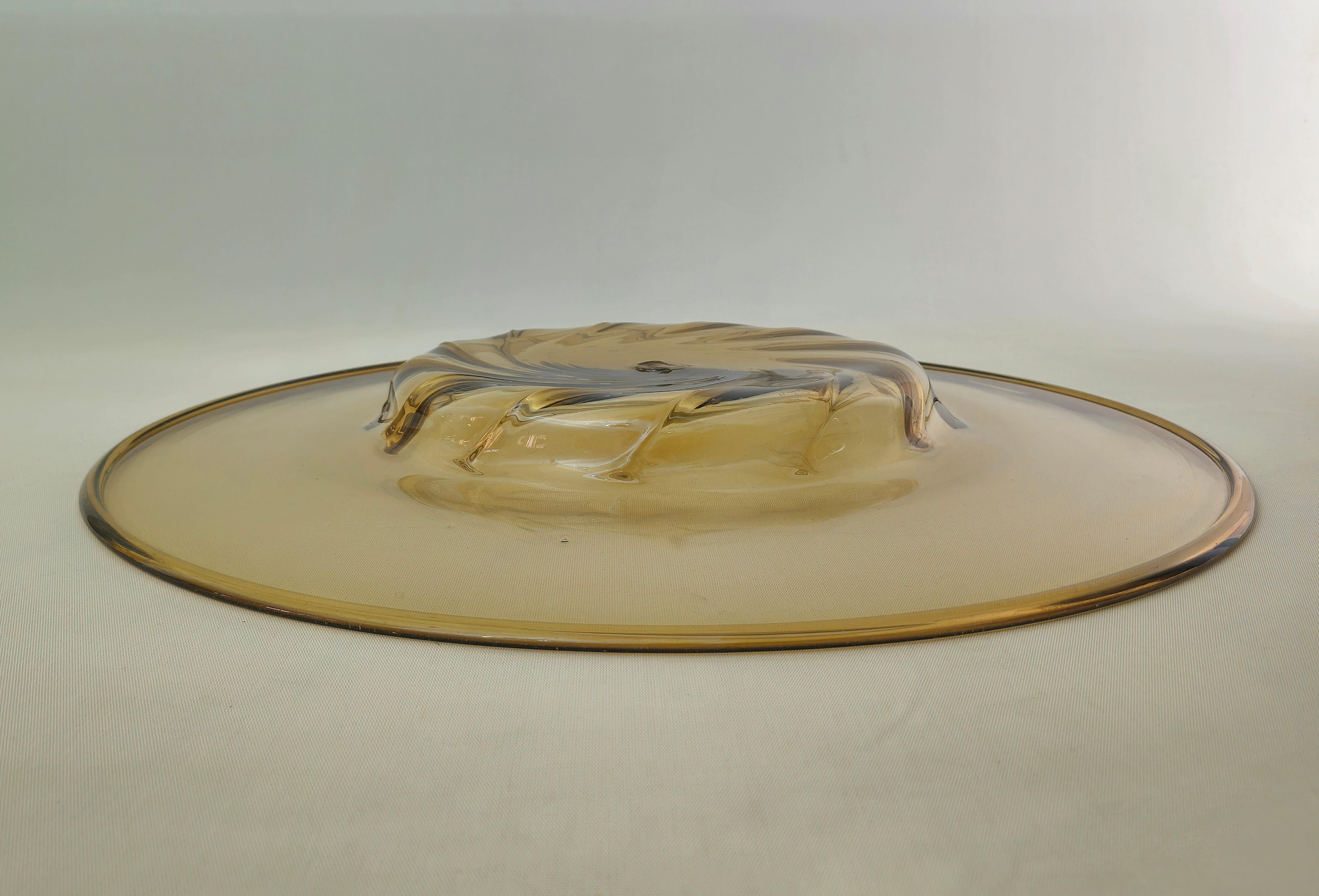 Centerpiece Murano Glass Attributable to Vittorio Zecchin Midcentury Italy 1940s For Sale 3