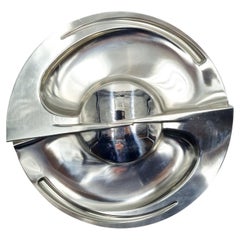 Centerpiece Plate in Steel by Carmelo Cappello for Alessi D'apres 1980s