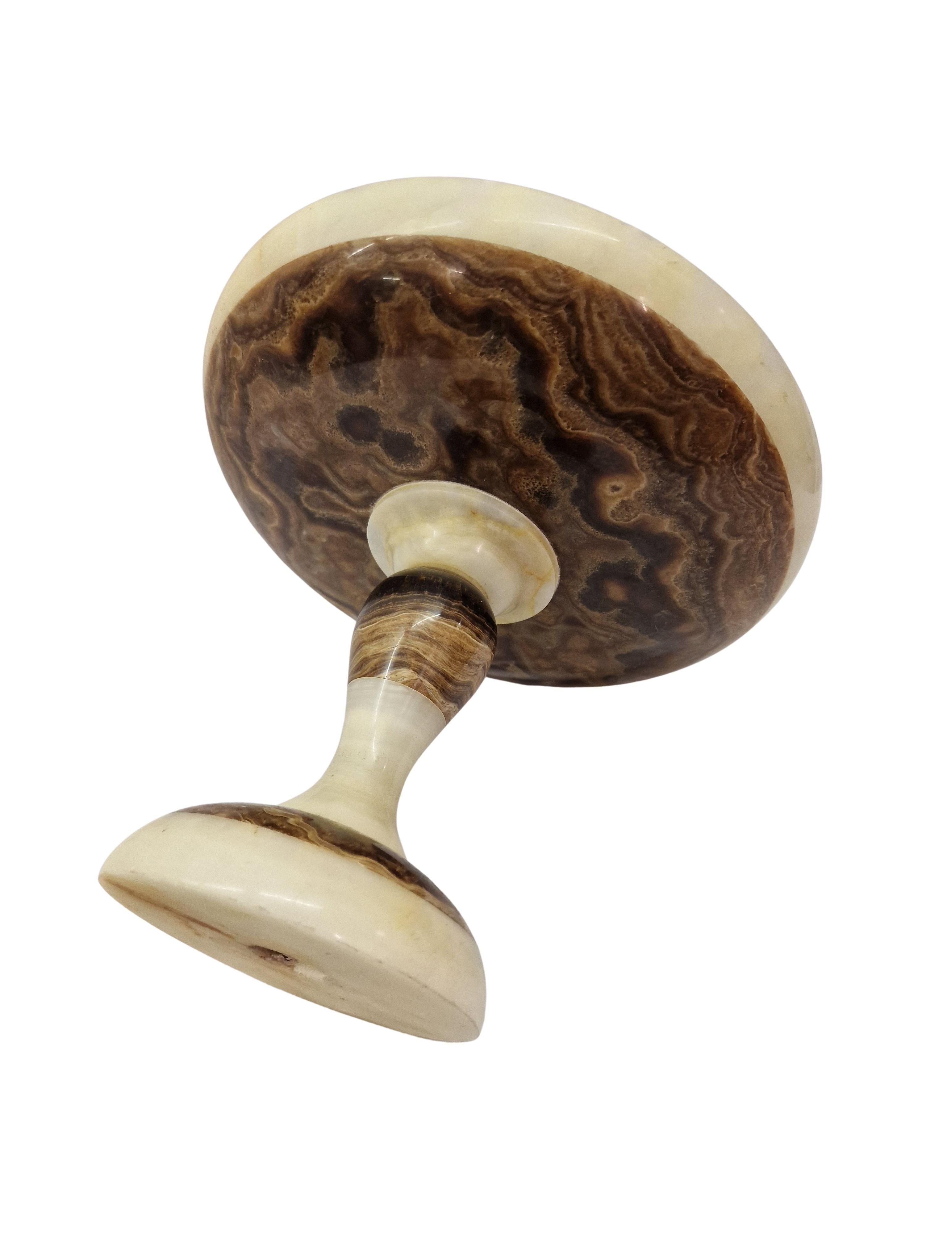 Tafelaufsatz aus Halbedelstein, Onyx mit Calzit, um 1900, Italien im Angebot 2