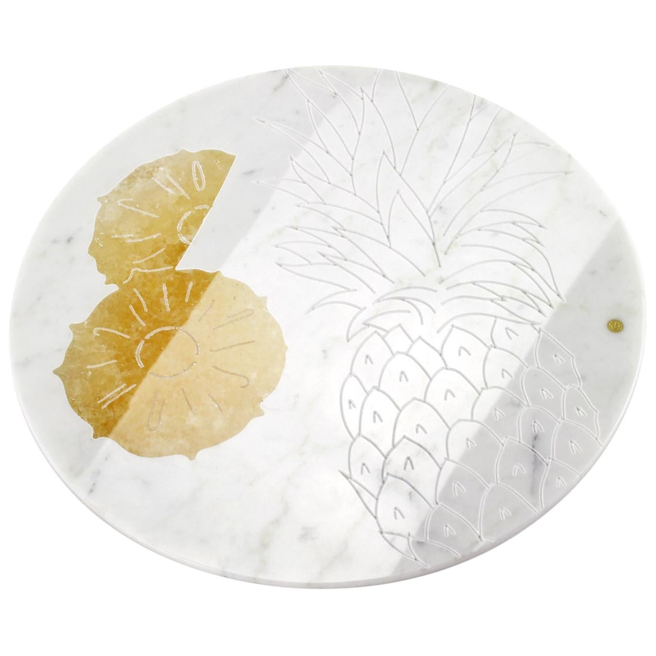 Centerpiece Platters Serveware Carrara Marble Honey Onyx Collectible Design