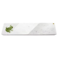 Centerpiece Platters Serveware White Carrara Marble Green Ming Collectible Italy