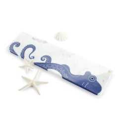 Centerpiece Serveware Platters White Marble Blue Azul Macaubas Handmade Italy