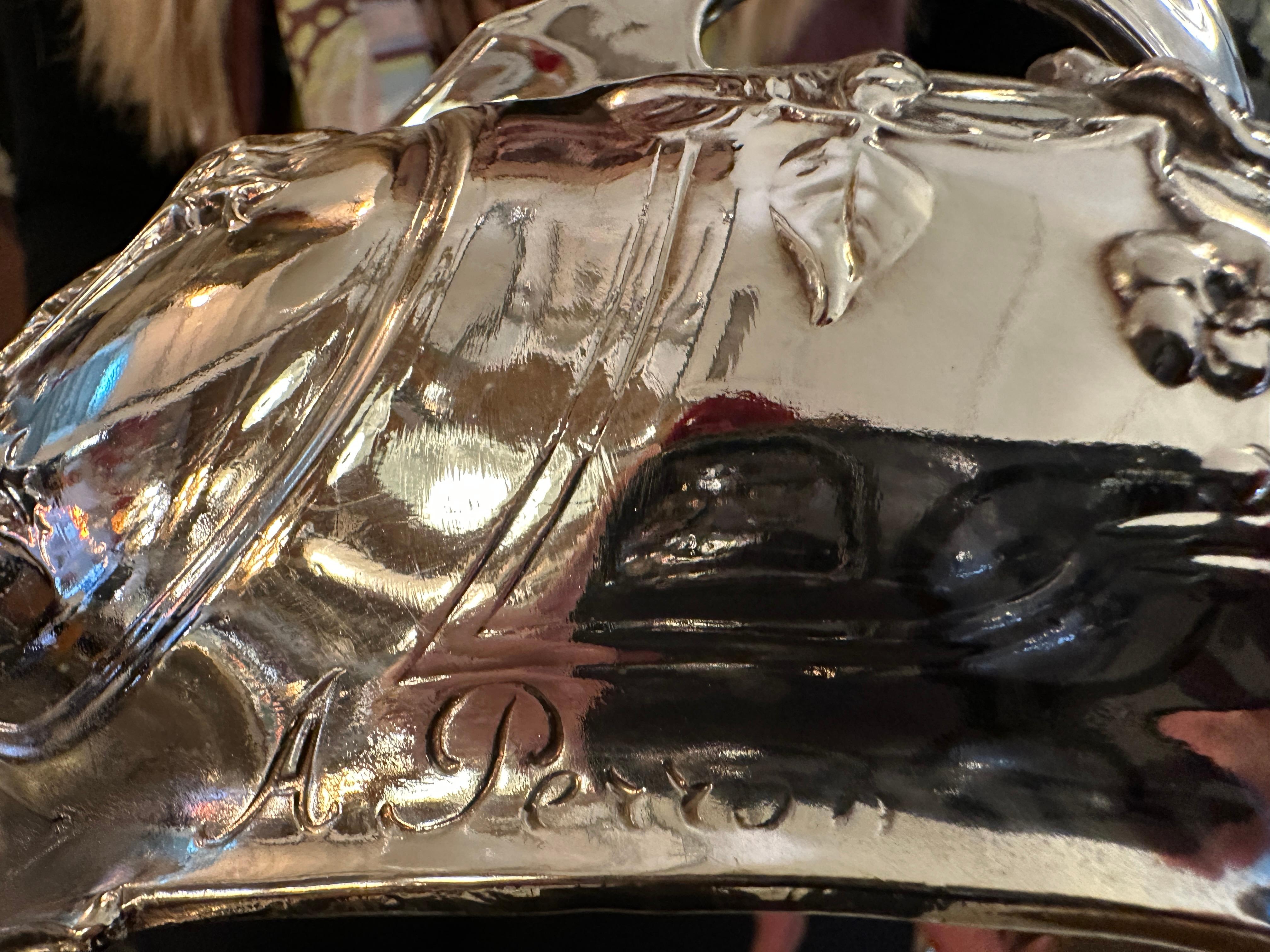 Panneau central : A. Perron, Art nouveau, Jugendstil, Moderismo, Liberty, 1900 en vente 5