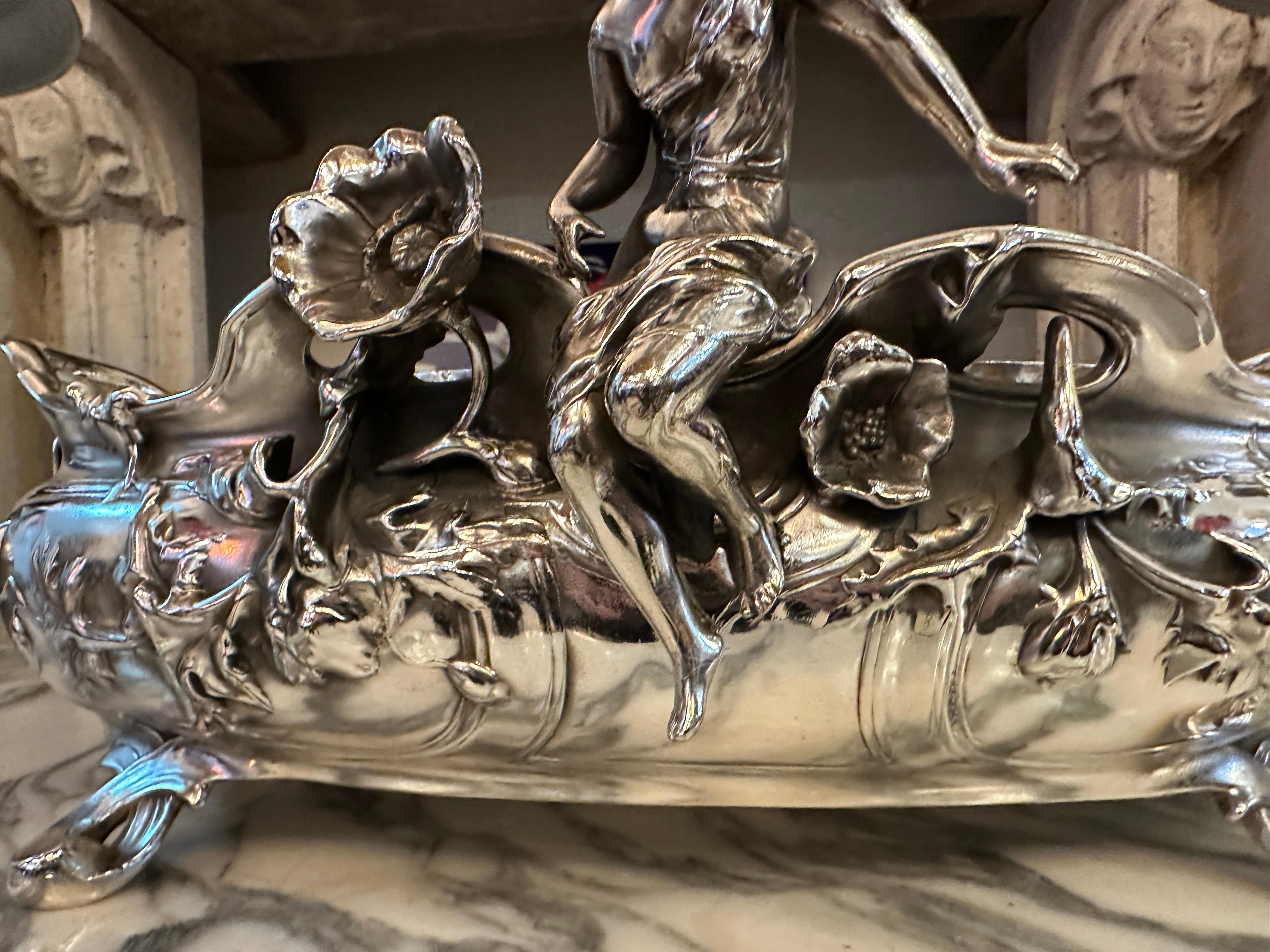 Panneau central : A. Perron, Art nouveau, Jugendstil, Moderismo, Liberty, 1900 en vente 2