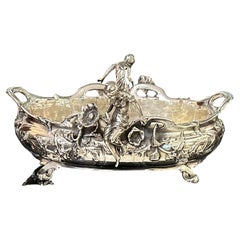 Centerpiece Sign: A. Perron, Art nouveau, Jugendstil, Moderismo, Liberty, 1900