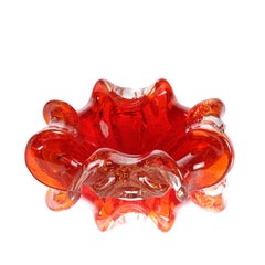 Centerpiece with Gold Leaf - Murano Glass