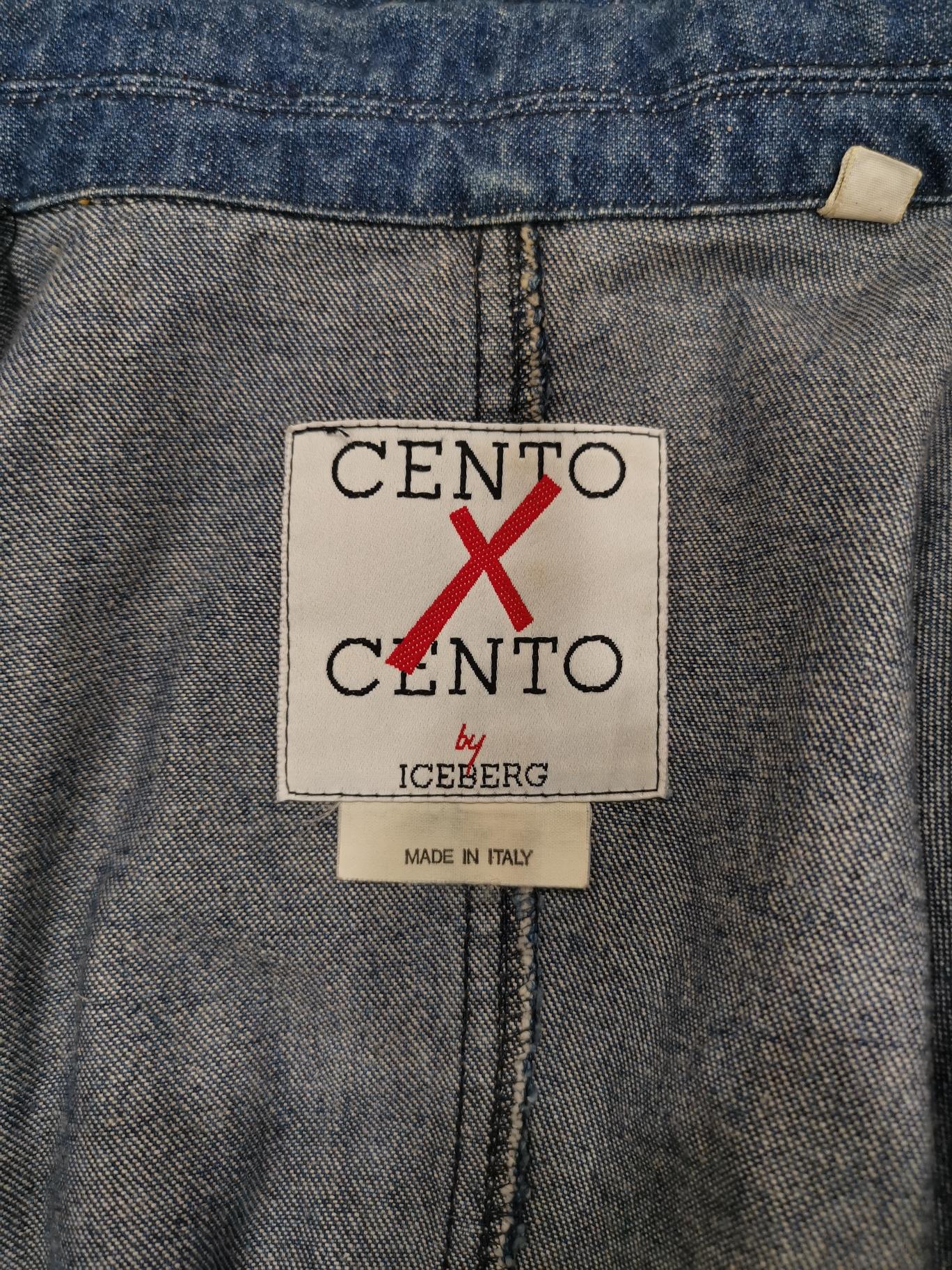 CentoxCento Iceberg denim jacket In Good Condition In Capri, IT