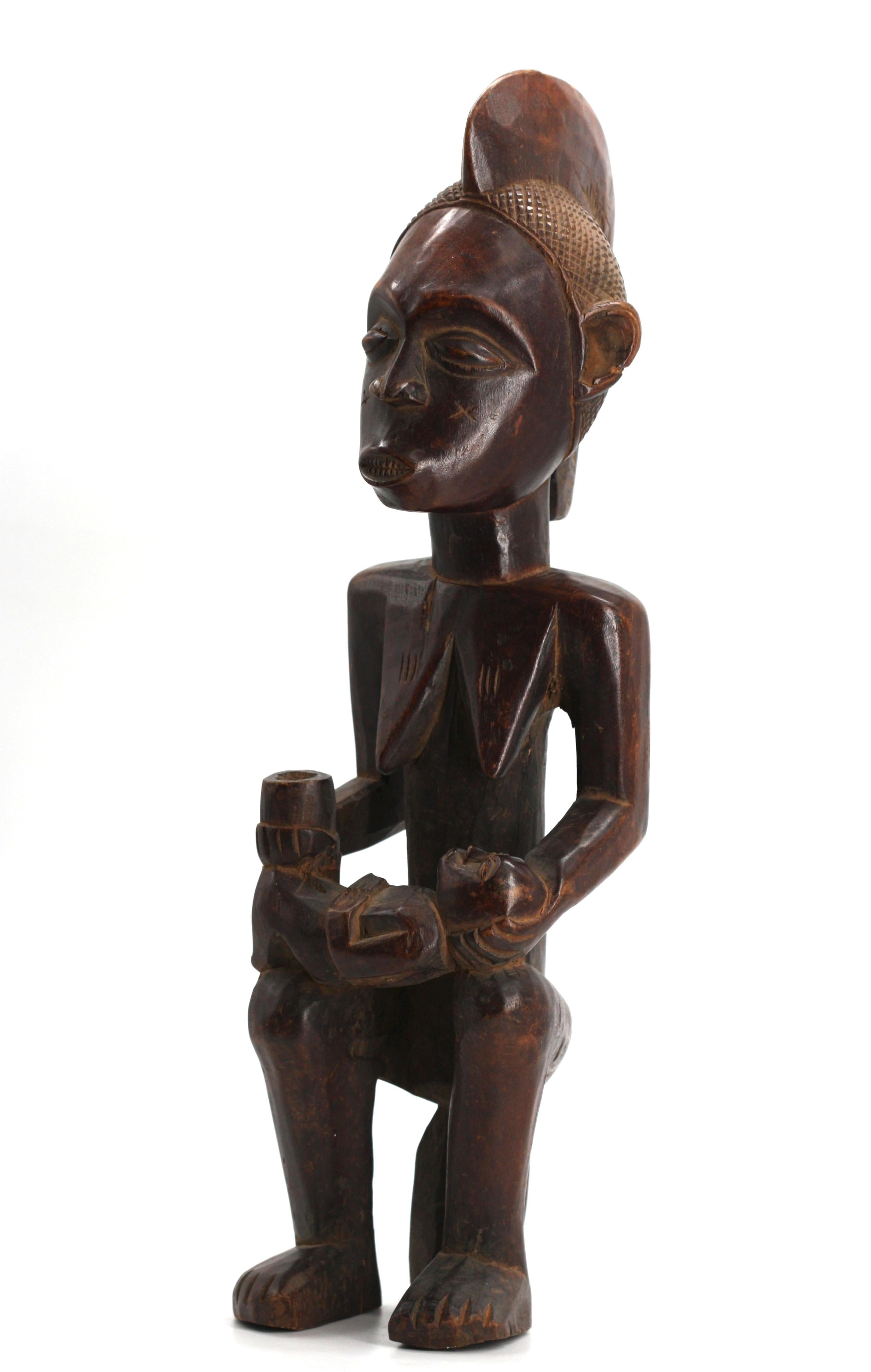 Figura di maternità in Wood dell'Africa centrale In condizioni buone in vendita a West Palm Beach, FL