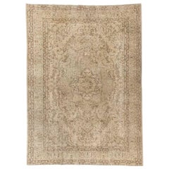 faded green rug Vintage Sparta Wool Rug. Beige, light Brown and faded Green colors.