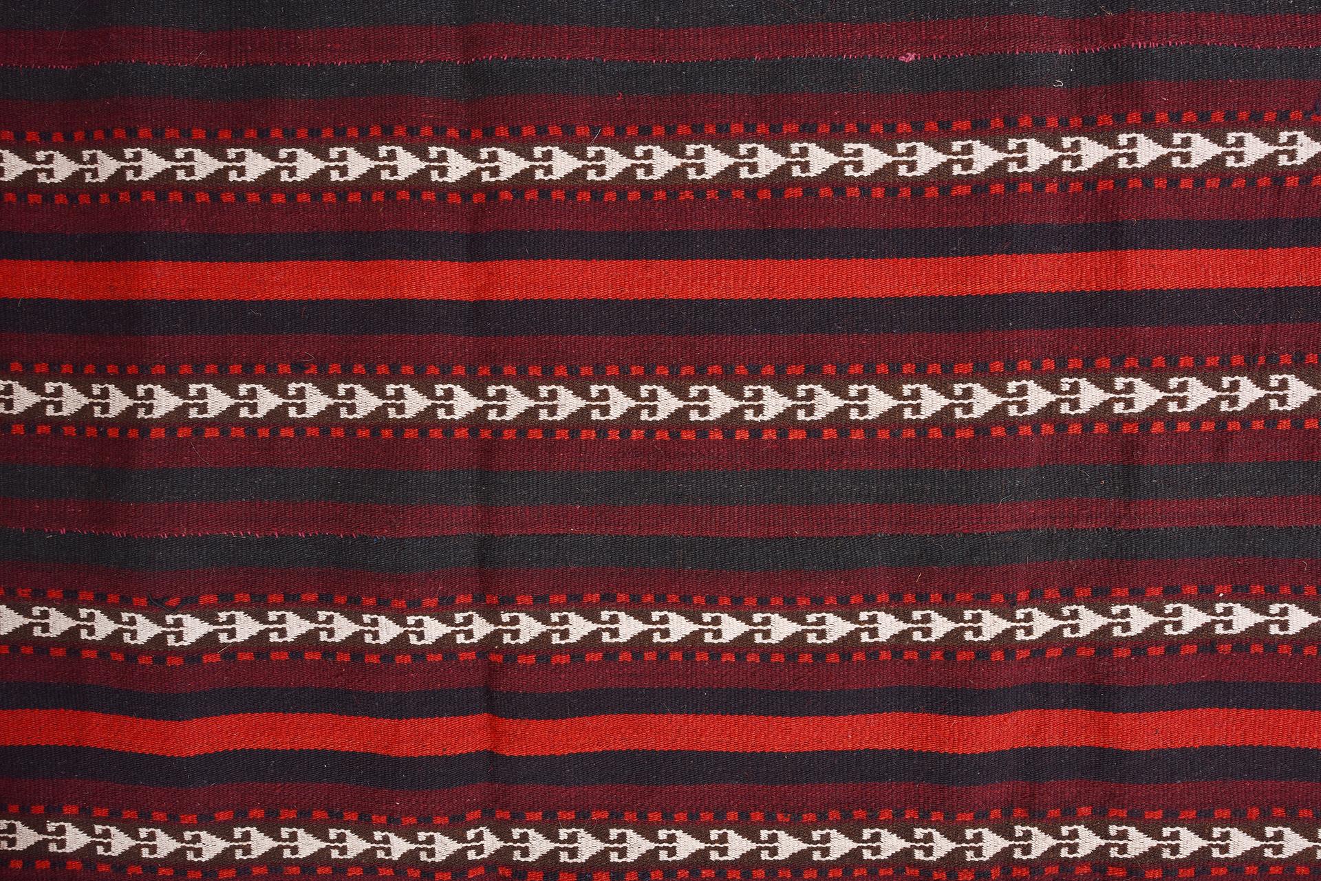 Hand-Woven Central Asia Vintage Kilim For Sale