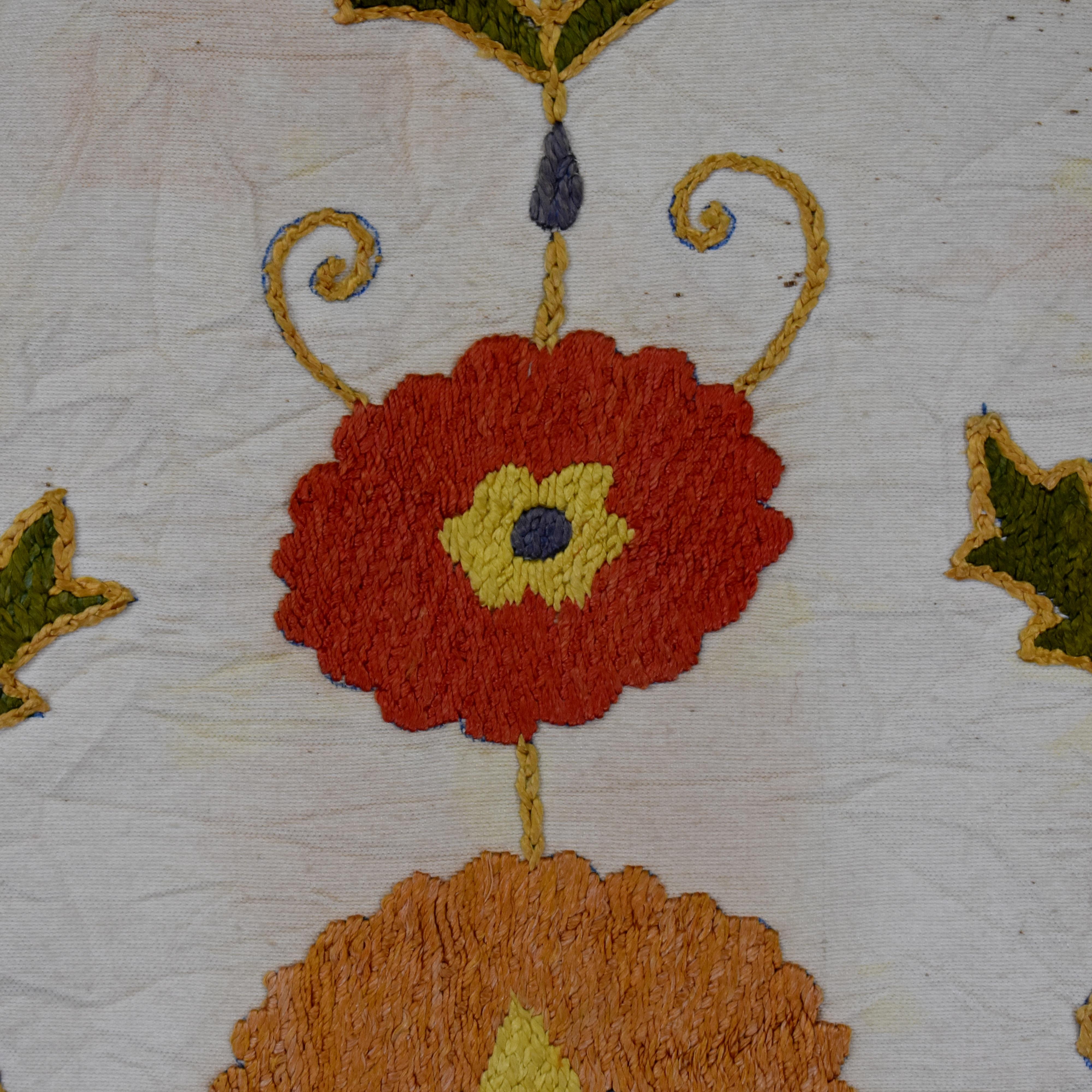 Uzbek Central Asian Embroidered Hanging For Sale
