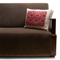 Central Asian Embroidery Throw Pillow