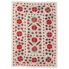 Central Asian Suzani Textile. Embroidered Cotton
Silk Bed Cover, Wall Hanging Central Asian Suzani Textile. Embroidered Cotton
Silk Bed Cover, Wall Hanging