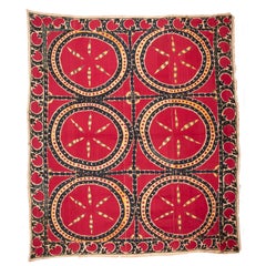 Central Asian, Tashkent All over Embroidered Suzani 19th Century