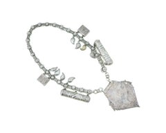 Central Asian Tribal Silver Talisman Chain Necklace