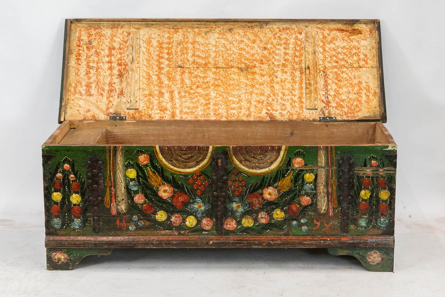 Mid-19th Century Central European Blanket Chest For Sale