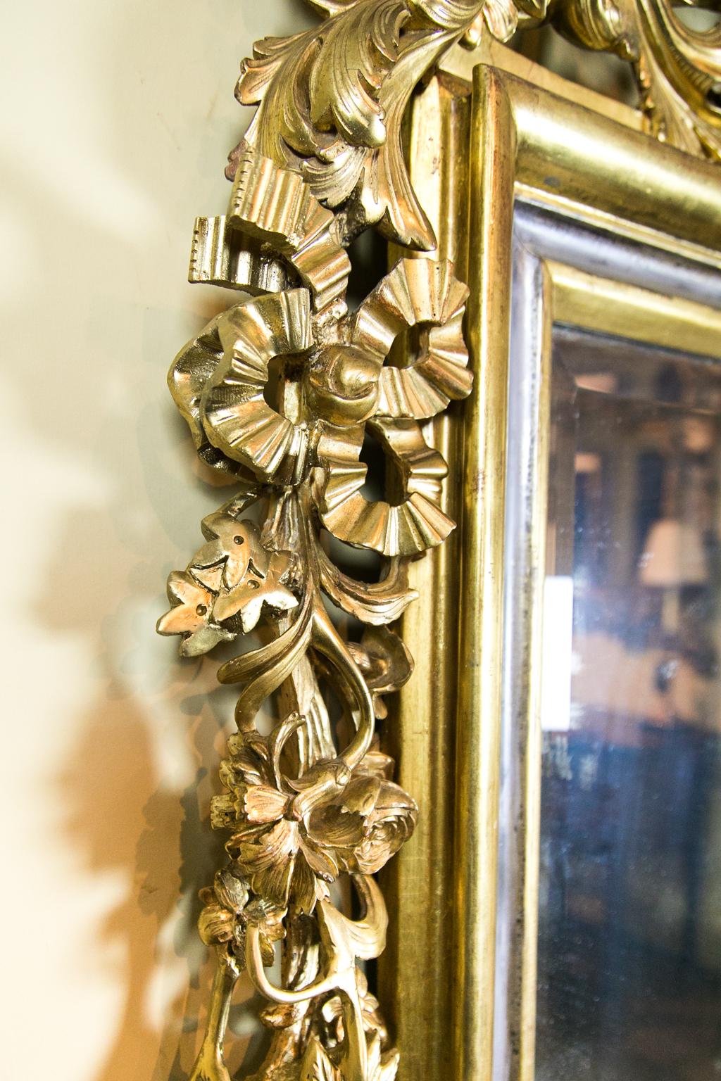 Italian Central European Carved Gilt Mirror