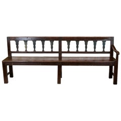 Central European Faux Painted Bench