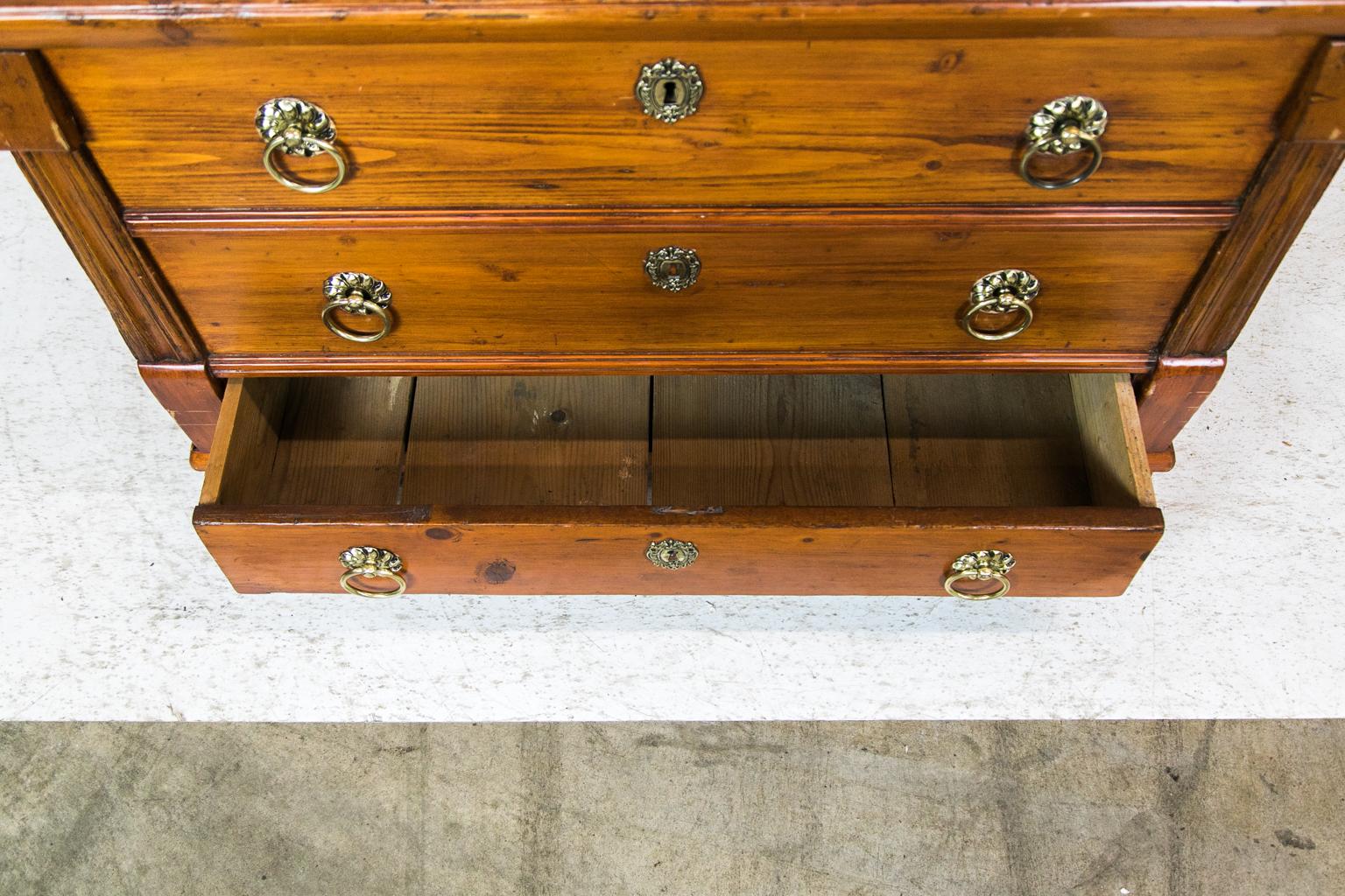 Central European Lift Top Pine Chest For Sale 1
