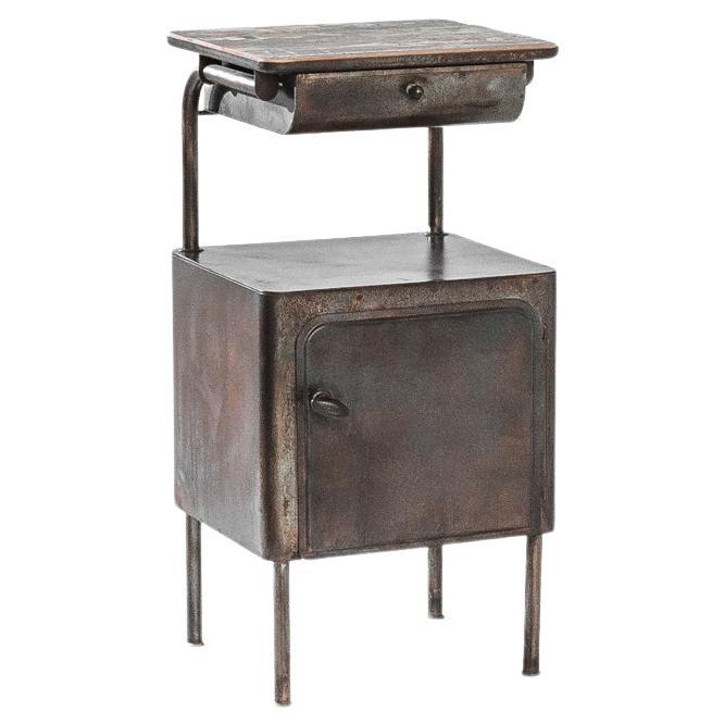 MidCentury Modern Industrial End Table at 1stDibs