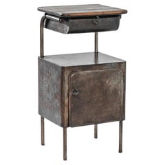 Vintage Central European Mid-Century Industrial Side Table