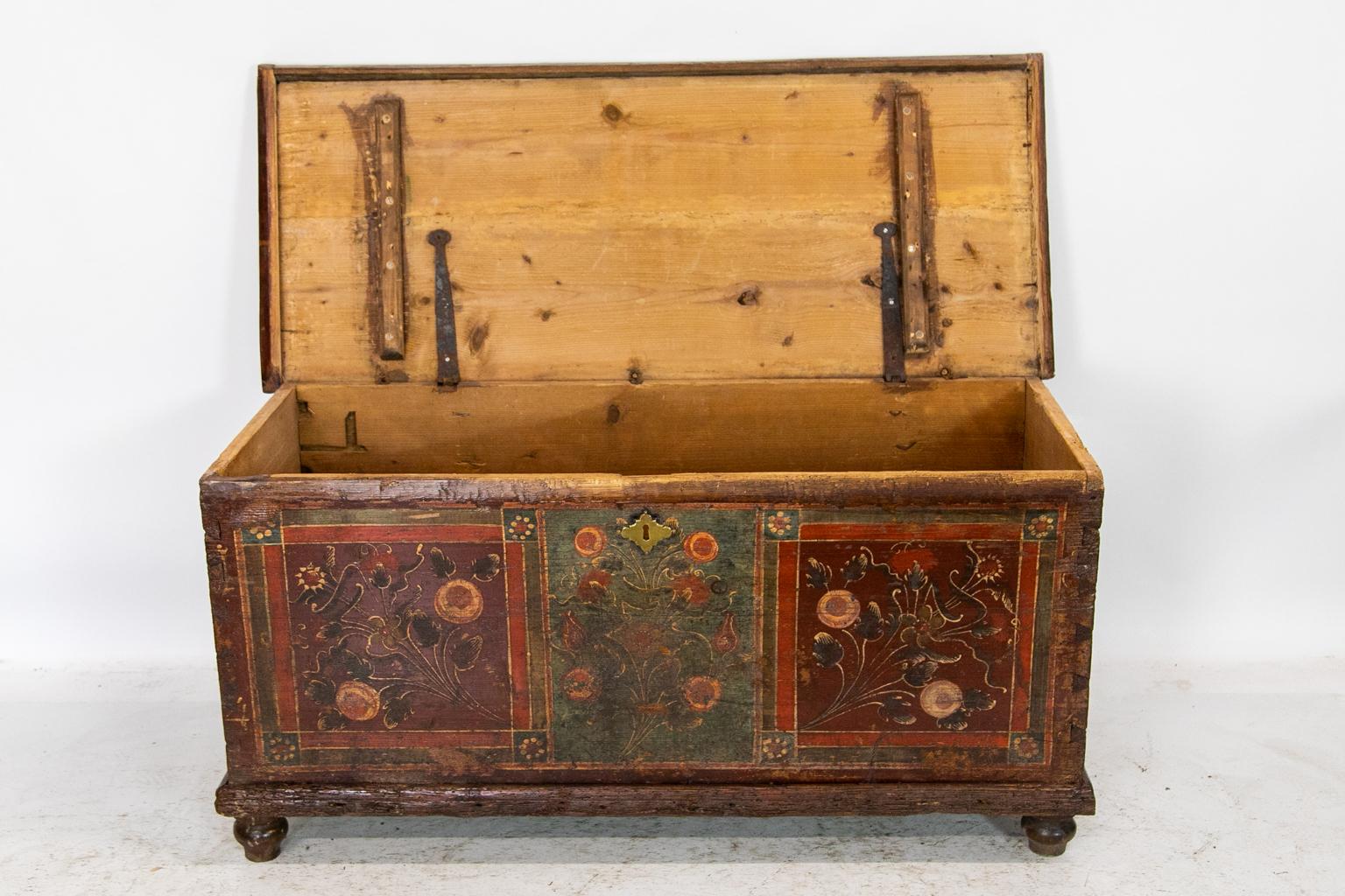 Mid-19th Century Central European Painted Blanket Chest