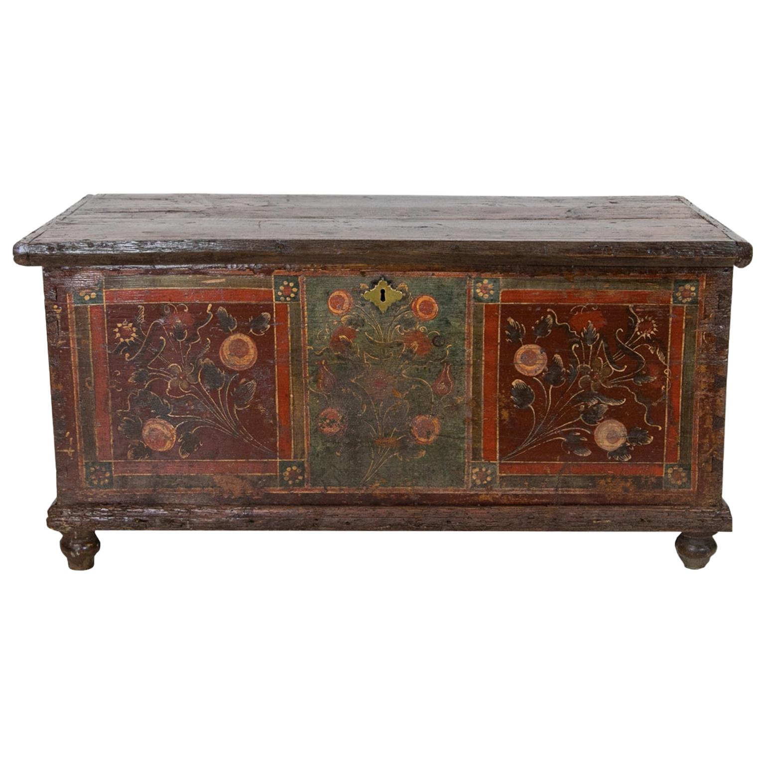 Central European Painted Blanket Chest