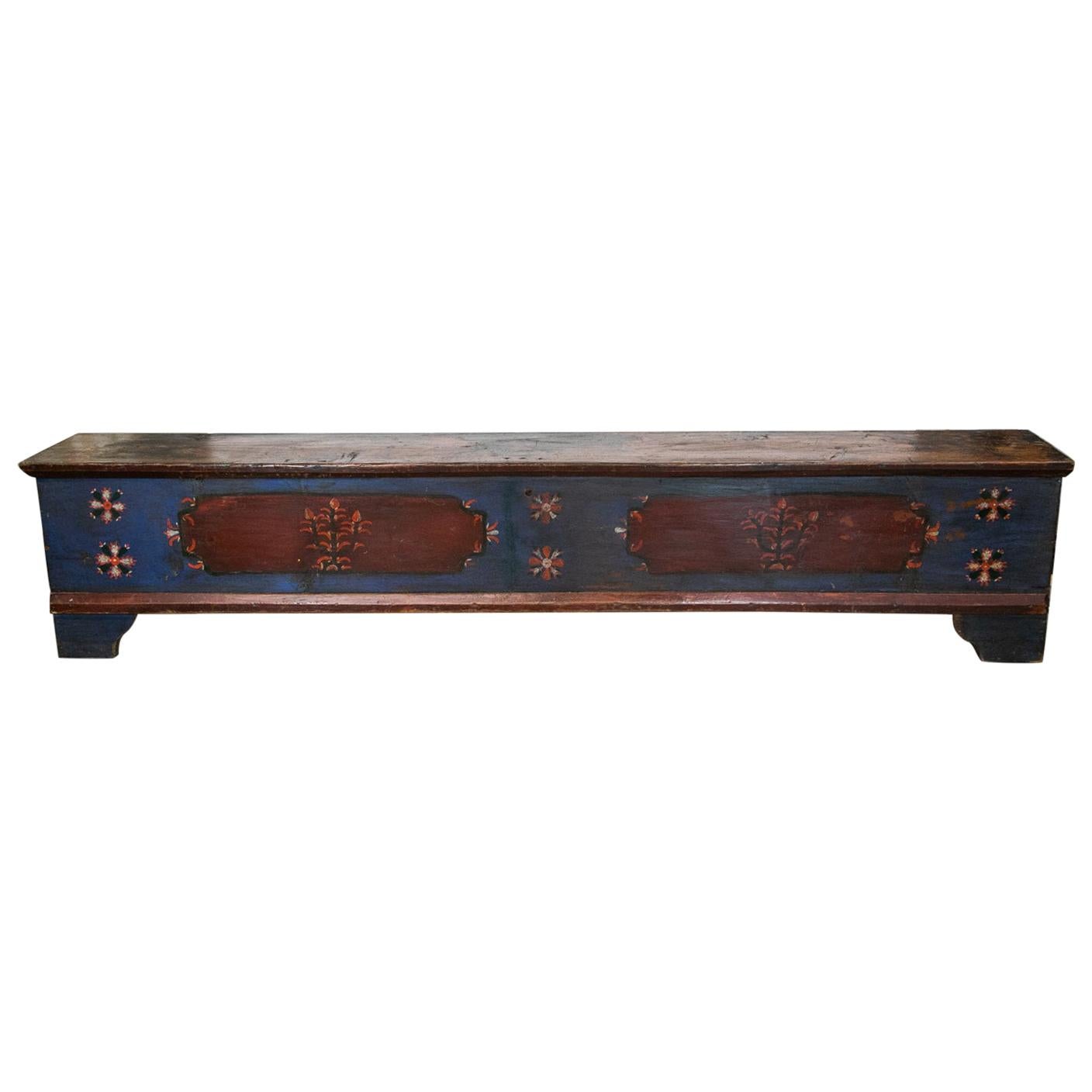 Central European Painted Blanket Chest