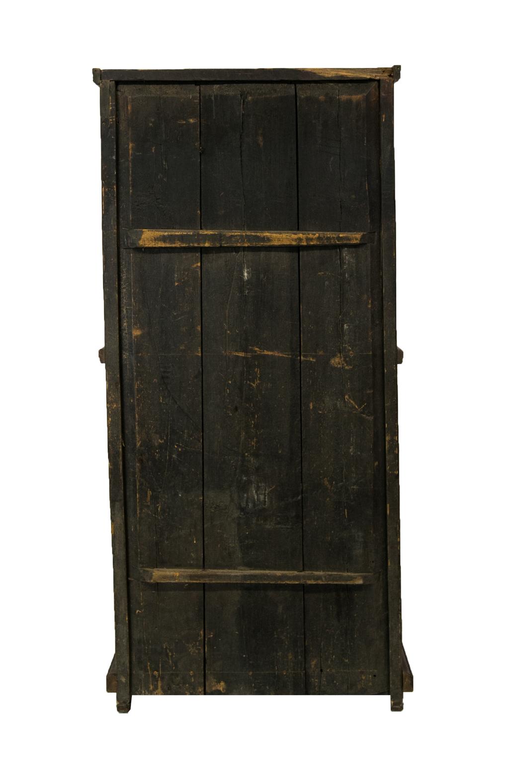 Central European Painted Step Back Cupboard 11