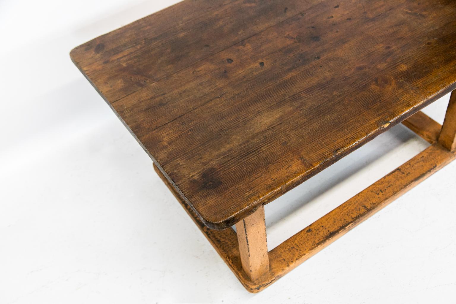 Mid-19th Century Central European Pine Coffee Table