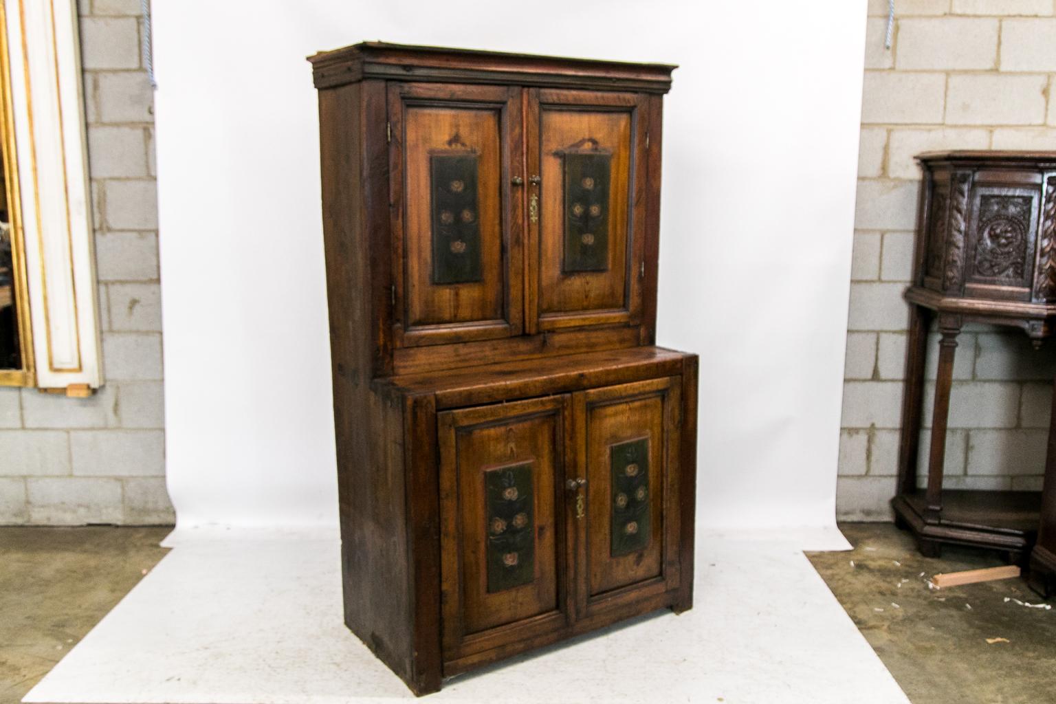 Early 19th Century Central European Step Back Cupboard