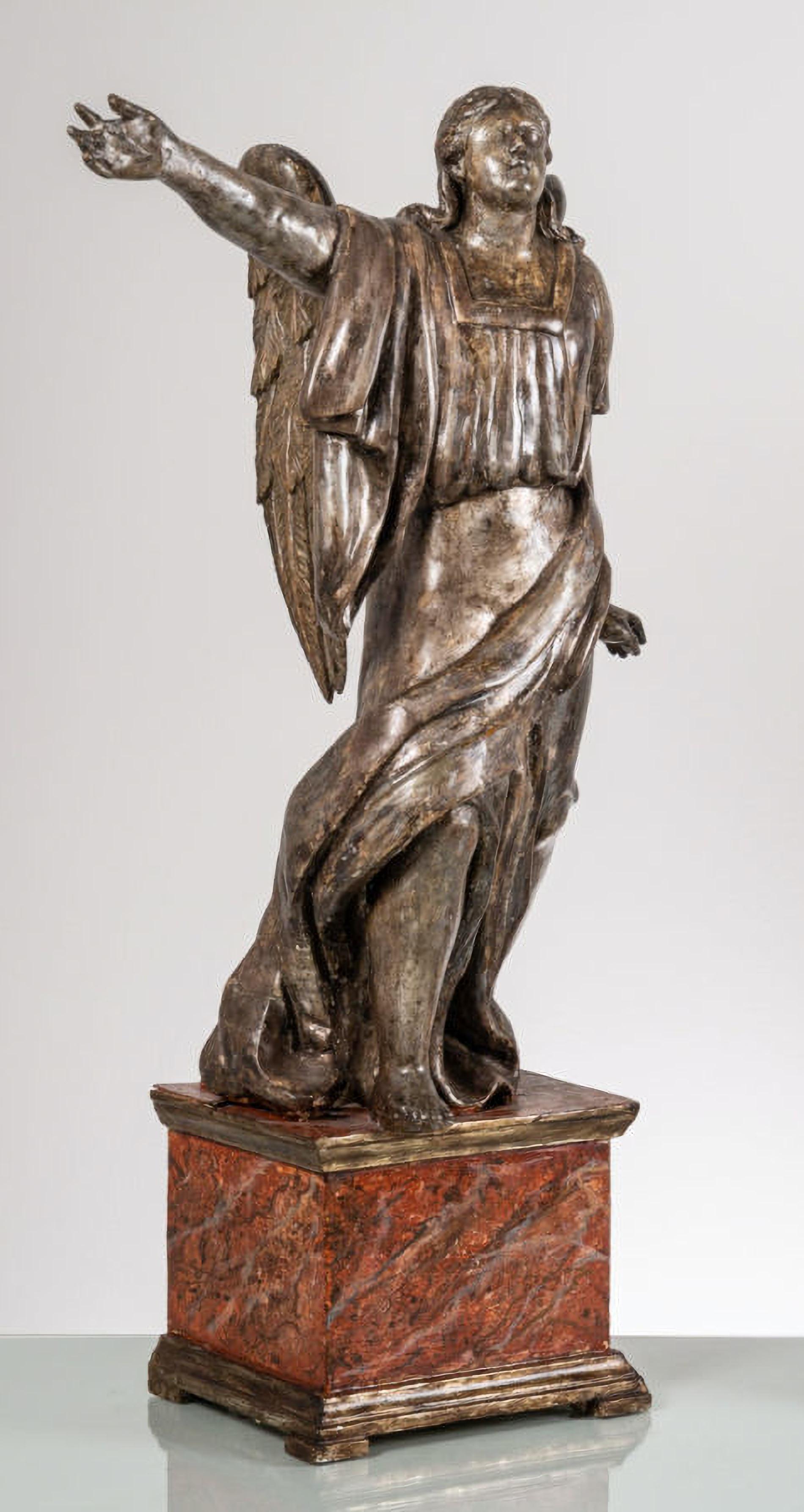 Fait main Paire de sculptures Louis XIV CENTRAL ITALIE School  