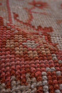 Central Medallion Floral Red and Rose Red