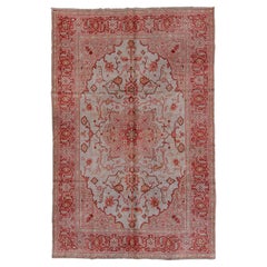 Central Medallion Floral Red and Rose Red