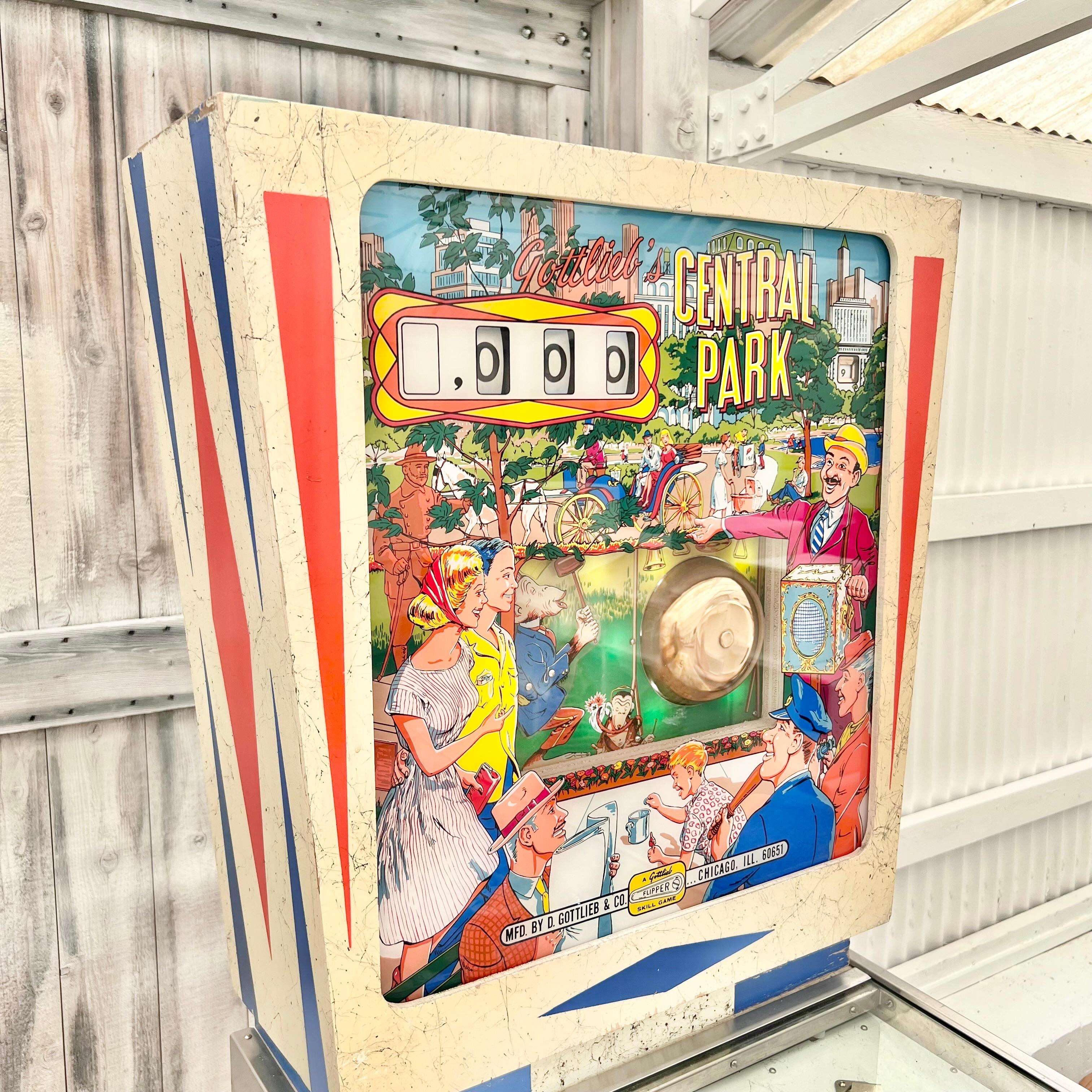 Central Park Pinball Machine, 1966 USA In Good Condition For Sale In Los Angeles, CA
