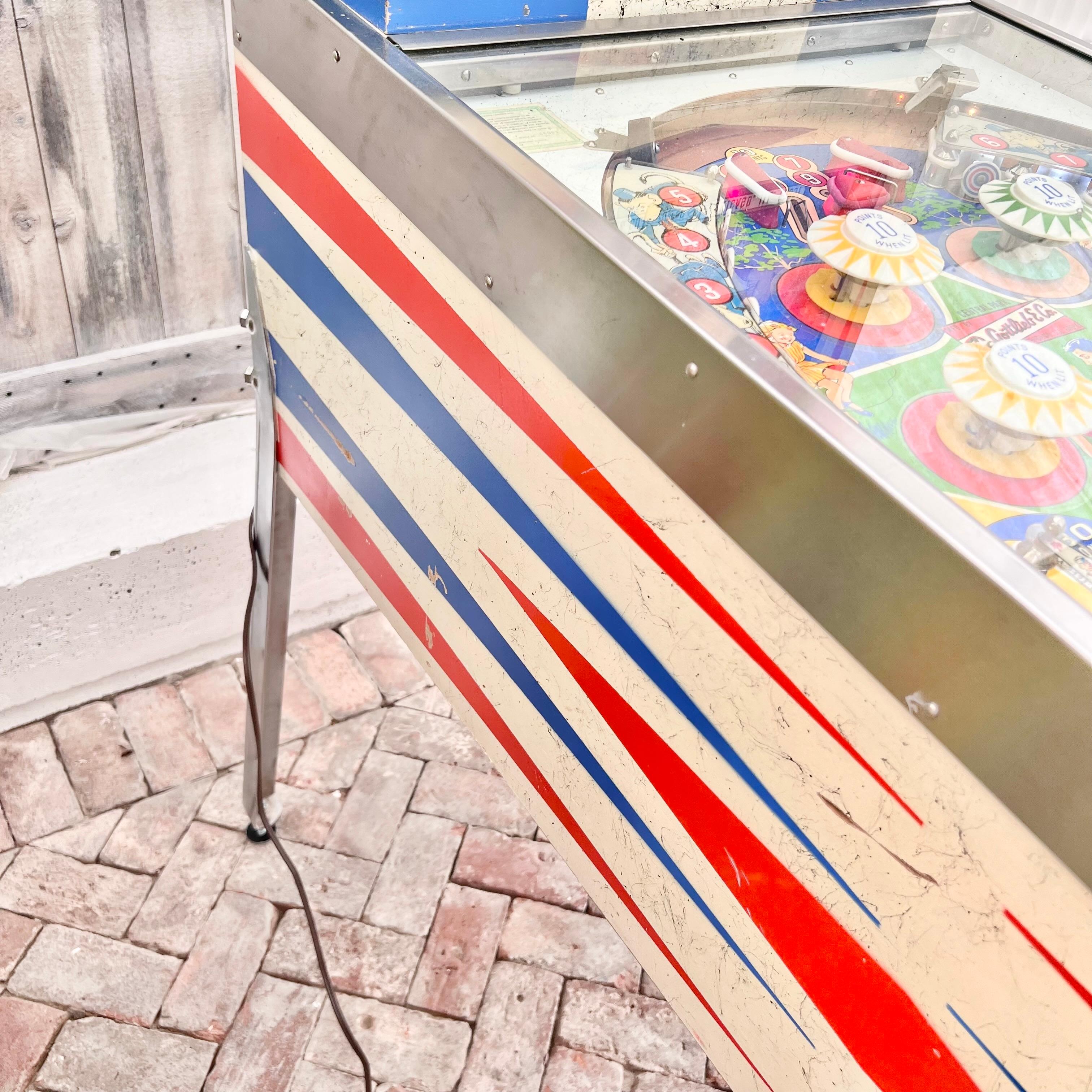 Mid-20th Century Central Park Pinball Machine, 1966 USA For Sale