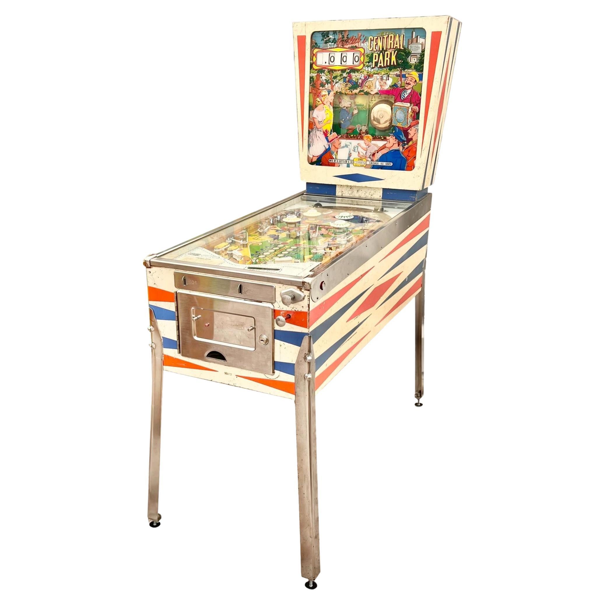 Central Park Pinball Machine, 1966 USA For Sale