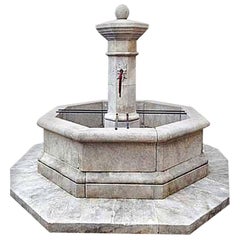 Centrale Octo Limestone Fountain