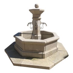 Centrale Octo Limestone Fountain