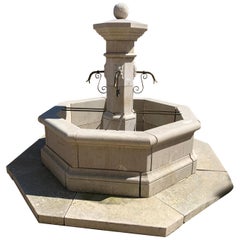 Centrale Octo Limestone Fountain