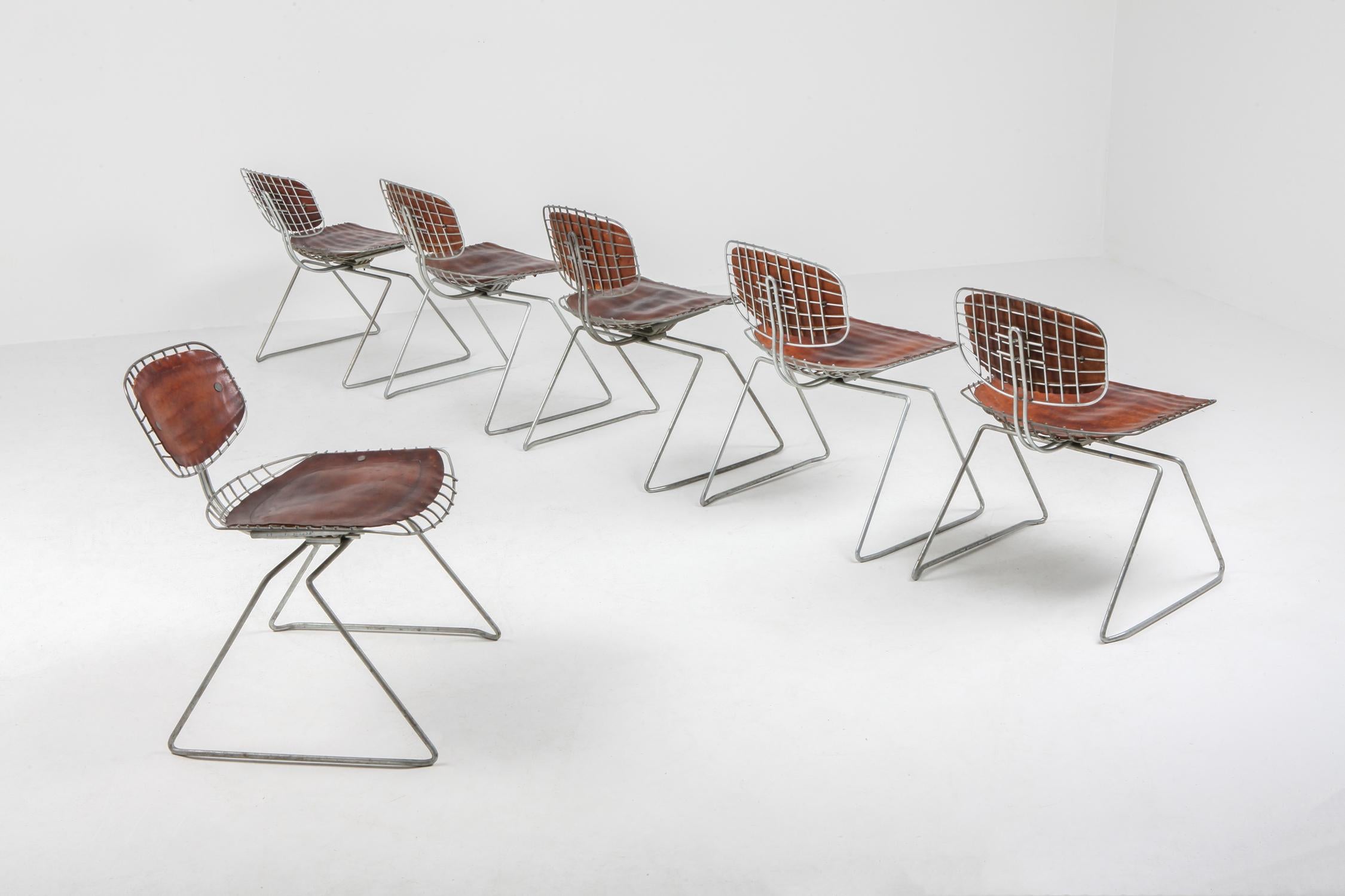 20th Century Centre Pompidou Beauburg Chairs Selected by Jean Prouvé