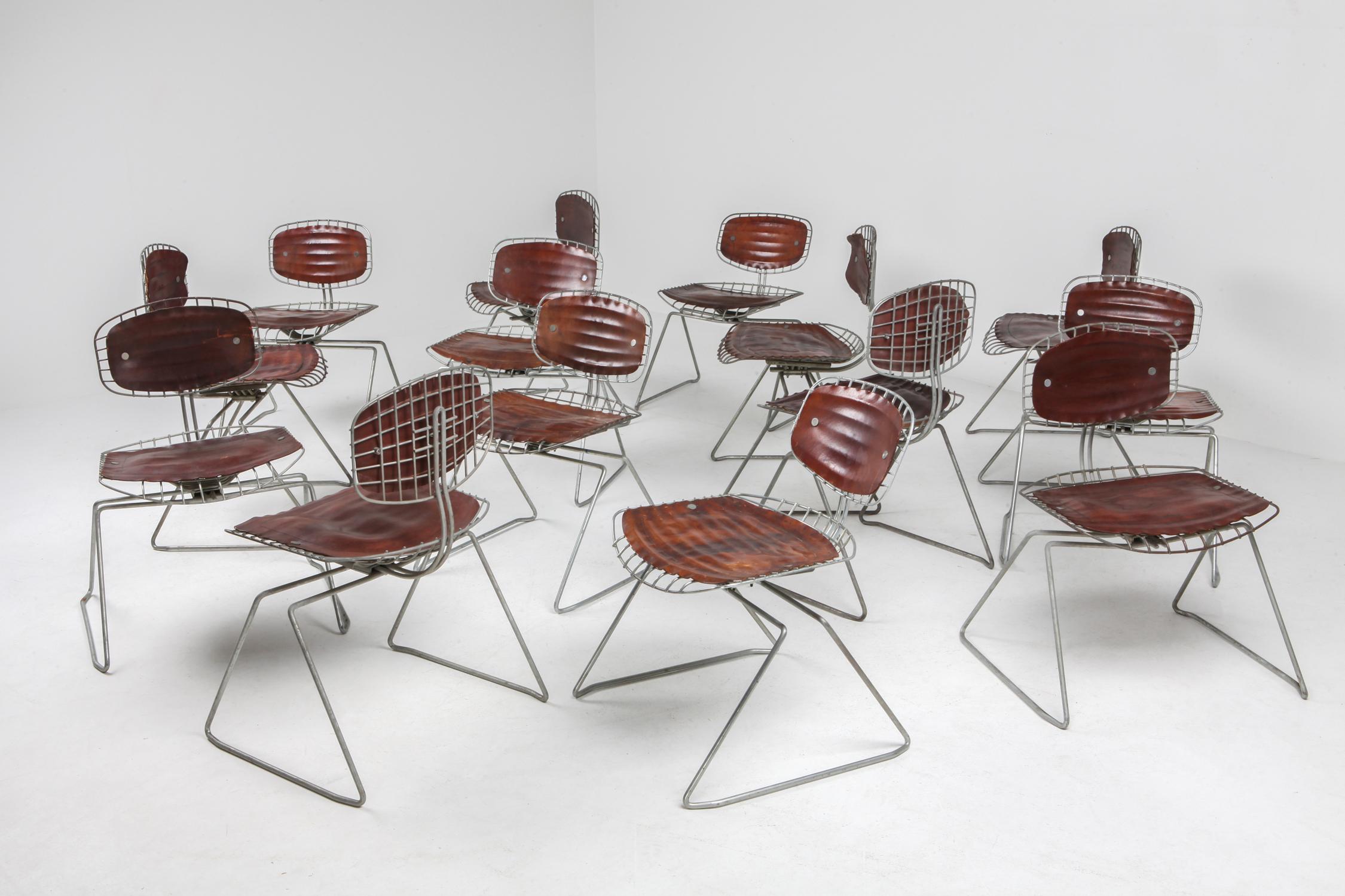 Centre Pompidou Beauburg Chairs Selected by Jean Prouvé 1