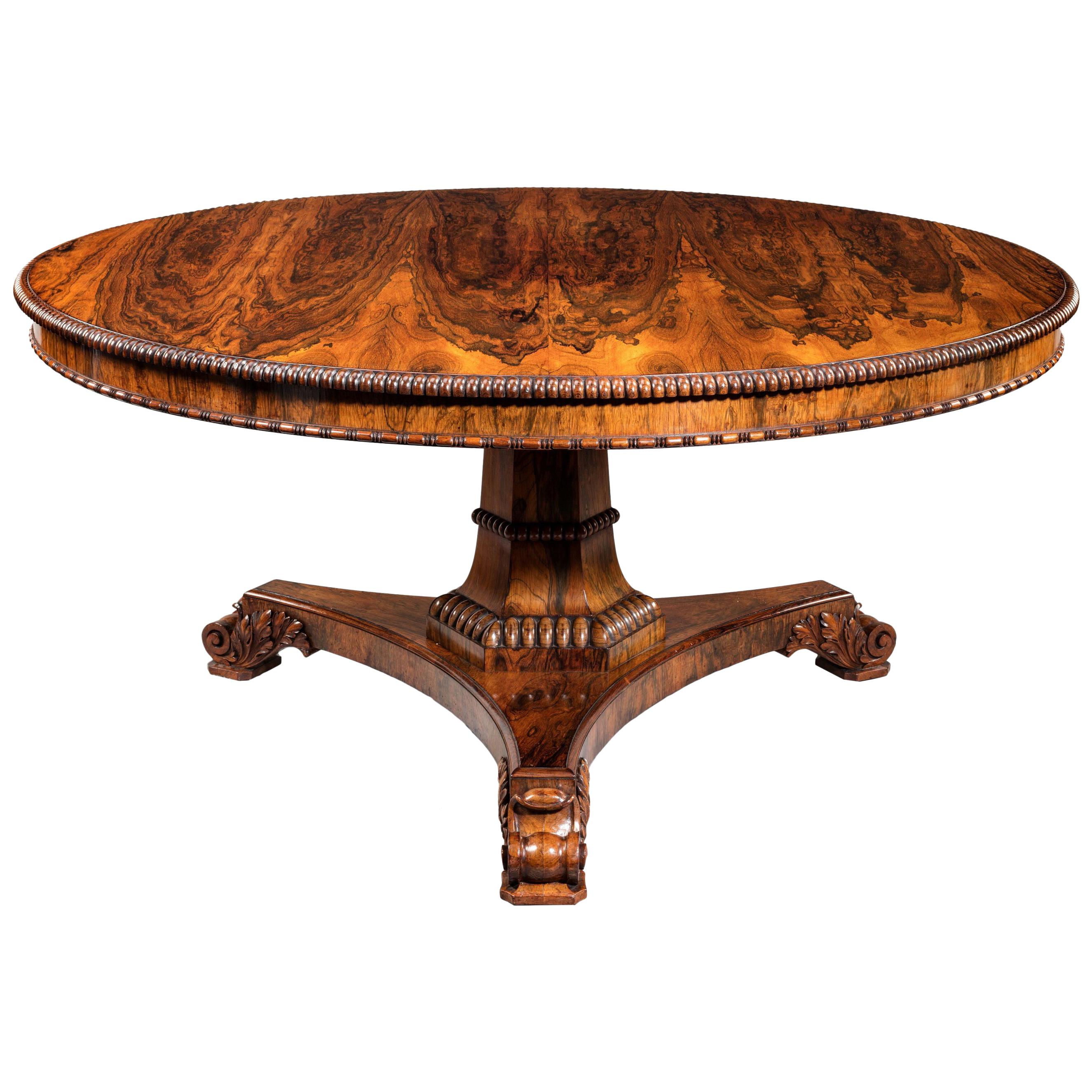 A fine late Regency centre table attributed to Gillows Circa 1825