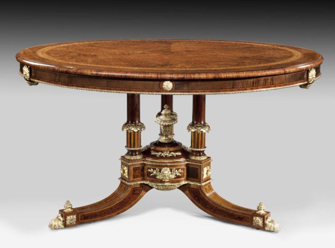 Centre Table Attributed to Holland and Sons Related to a Table in Clarence House In Good Condition For Sale In Lymington, Hampshire